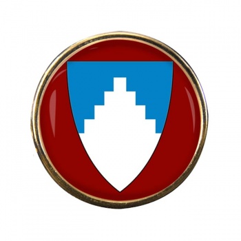 Akershus (Norway) Round Pin Badge