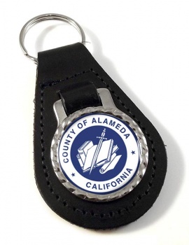 Alameda County CA Leather Key Fob