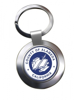 Alameda County CA Metal Key Ring