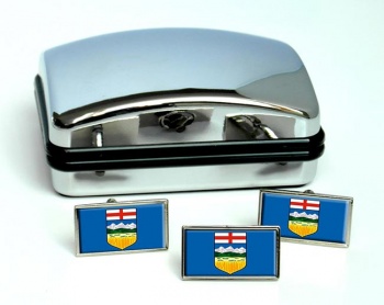 Alberta (Canada) Flag Cufflink and Tie Pin Set