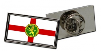 Alderney Flag Pin Badge