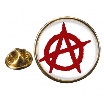 Anarchy Round Pin Badge
