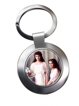 Anastasia and Maria Chrome Key Ring