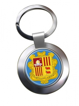 Andorra Metal Key Ring