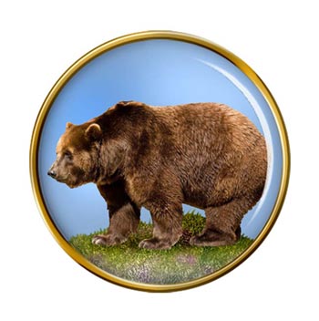 Brown Bear Pin Badge