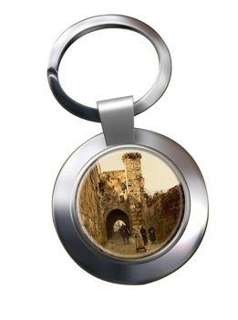 Antonia Tower Jerusalem Chrome Key Ring