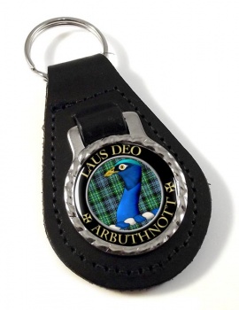 Arbuthnott Scottish Clan Leather Key Fob