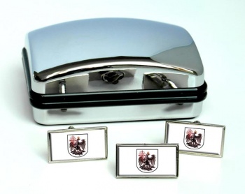 Argentine Buenos Aires City Flag Cufflink and Tie Pin Set