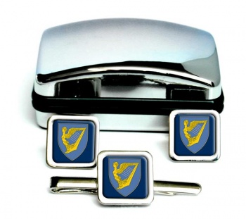 County Armagh (Historical) Square Cufflink and Tie Clip Set