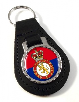 Army cadets Leather Key Fob