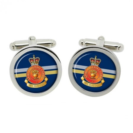 Army Catering Corps, British Army Cufflinks in Chrome Box
