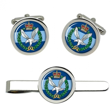 Army Air Corps AAC, British Army ER Cufflinks and Tie Clip Set