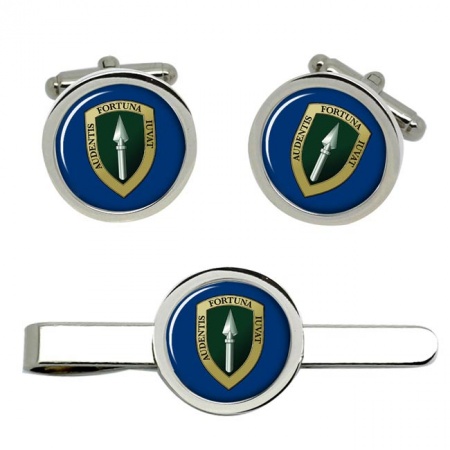 Allied Rapid Reaction Corps ARRC, British Army Cufflinks and Tie Clip Set