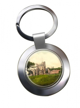 Ashby De La Zouch Castle Chrome Key Ring