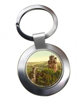 Auerbach Castle Hesse Germany Chrome Key Ring