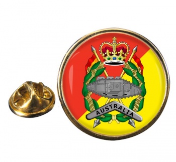 Royal Australian Armoured Corps Round Pin Badge