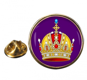 Austrian Imperial Crown Round Pin Badge