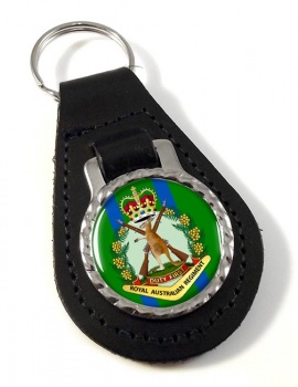 Royal Australian Regiment Leather Key Fob