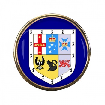 Australia Round Pin Badge