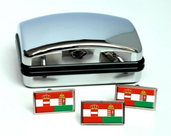 Osterreich-Ungarn (Austria Hungary) Flag Cufflink and Tie Pin Set