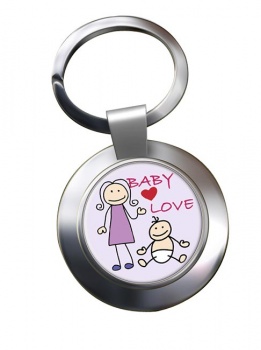 Baby Love Chrome Key Ring