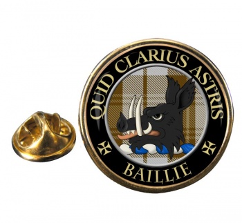 Baillie Scottish Clan Round Pin Badge