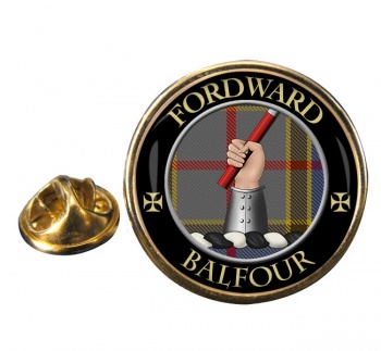 Balfour Scottish Clan Round Pin Badge