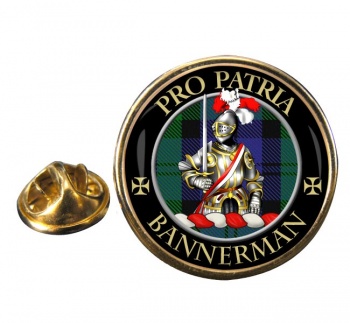 Bannerman Scottish Clan Round Pin Badge