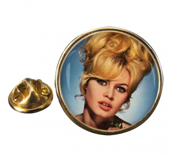 Brigitte Bardot Round Pin Badge