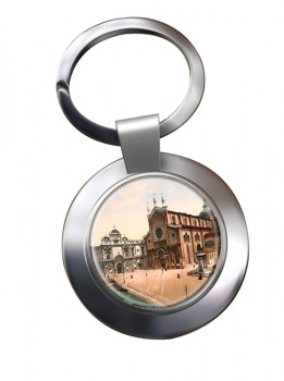 Basilica di San Giovanni e Paolo Venice Chrome Key Ring
