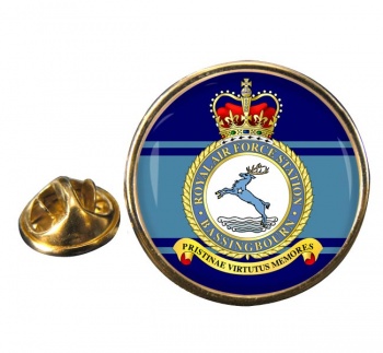 RAF Station Bassingbourn Round Pin Badge