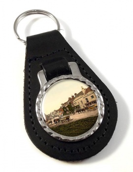 Battle High Street Sussex Leather Key Fob