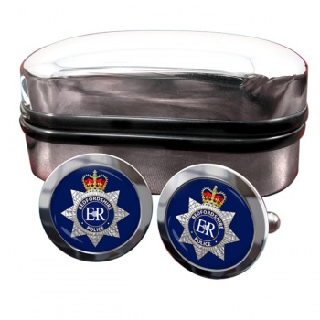 Bedfordshire Police Round Cufflinks