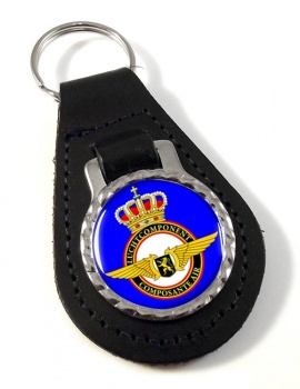 Belgian Air Force Leather Key Fob