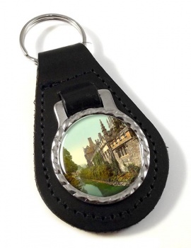 Behind Magdalen College Oxford Leather Key Fob