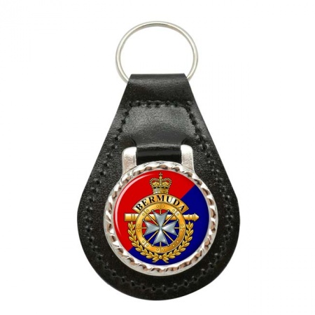 Royal Bermuda Regiment (RBR), British Army ER Leather Key Fob