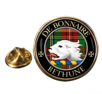 Bethune Scottish Clan Round Pin Badge