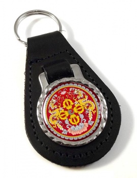 Bhutan Leather Key Fob