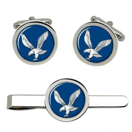 Blue Eagles, British Army Cufflinks and Tie Clip Set