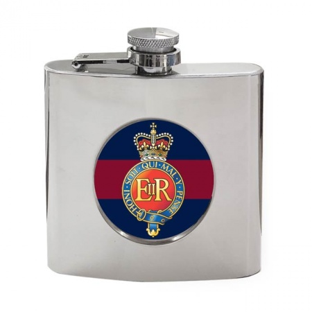 Blues and Royals Badge, British Army Hip Flask