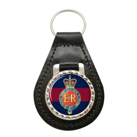 Blues and Royals Badge, British Army Leather Key Fob