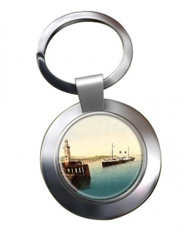 Boulogne Boat Folkestone Chrome Key Ring