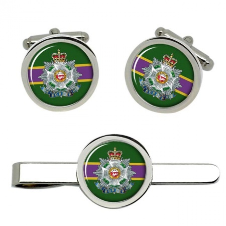 Border Regiment, British Army Cufflinks and Tie Clip Set