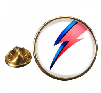 Bowie Round Pin Badge