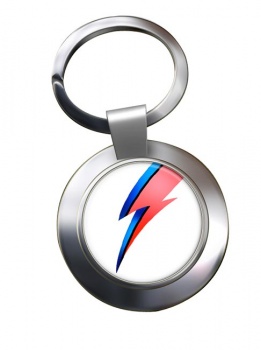 Bowie Chrome Key Ring