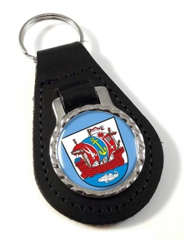 Bremerhaven (Germany) Leather Key Fob