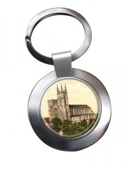 Bridlington Quay Priory Church Chrome Key Ring