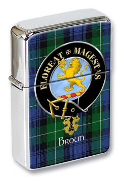 Broun Scottish Clan Flip Top Lighter