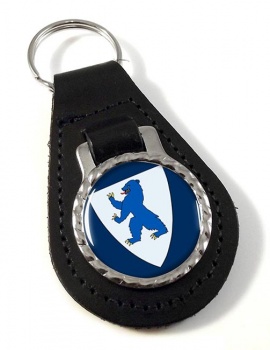 Buskerud (Norway) Leather Key Fob