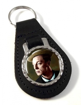 Buster Keaton Leather Key Fob